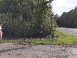 Getting naked on the side of the road